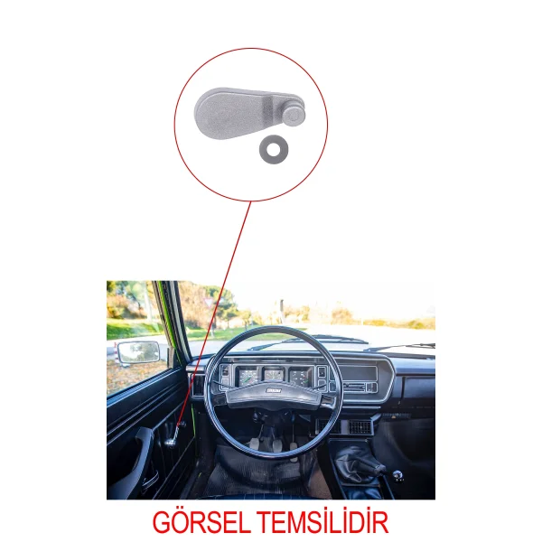 Fiat 131 Cam Açma Kolu Gri