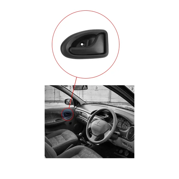 Renault Megane 1, Clio 2 Kapı İç Açma Kolu Siyah - SAĞ - 7700830079