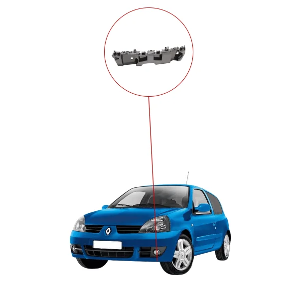 Renault Clio 2 Symbol Joy Logan Sandero 2 Ön Tampon Yan Braketi - SOL - 631438295R