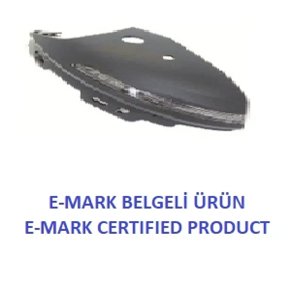 Renault Megane 4 Dış Dikiz Ayna Sinyali Kapaklı Ledli Hatchback - SAĞ - Orijinal Eşdeğer - E-Mark sertifikalı 963053102R
