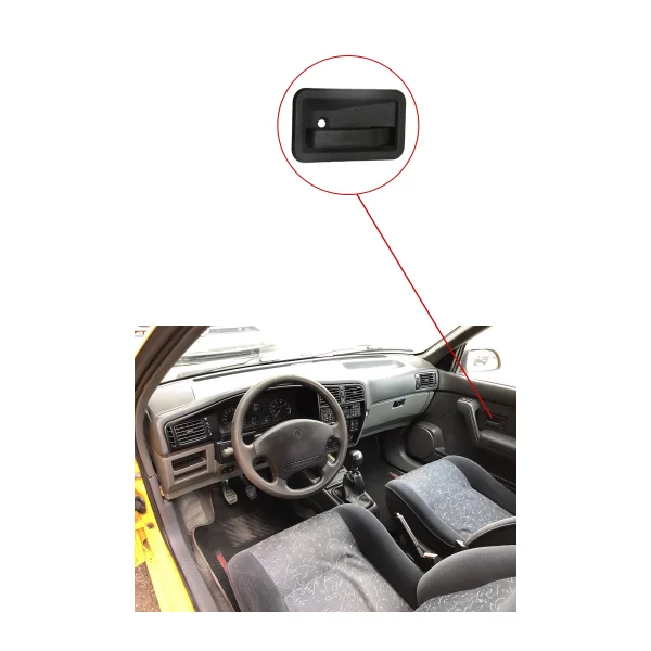 R19 İç Kapı Açma Kolu Sağ Siyah - 7700813586