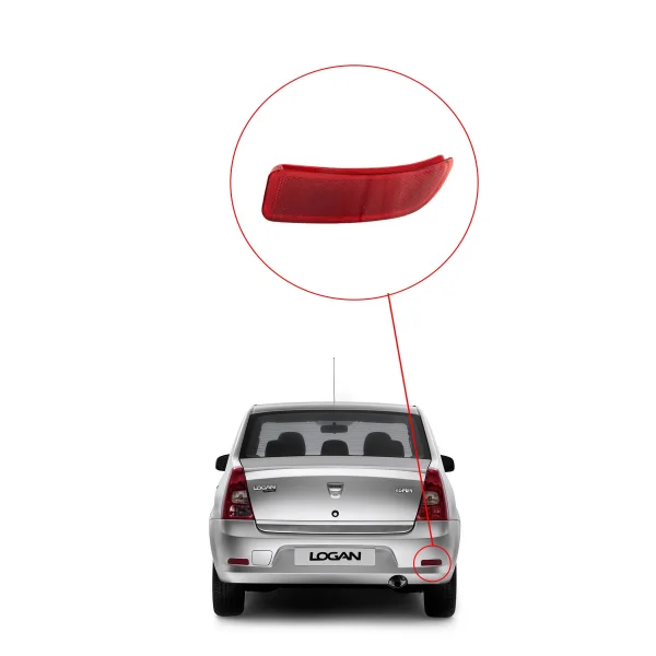 Dacia Logan 1 Arka Tampon Reflektörü - SAĞ - 8200751778