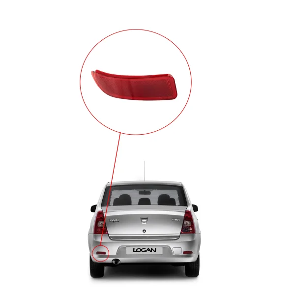 Dacia Logan 1 Arka Tampon Reflektörü - SOL - 8200751779