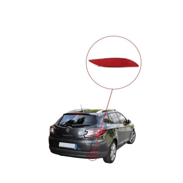 Fluence - Megane 3 Tampon Reflektörü - SAĞ - 265600004R