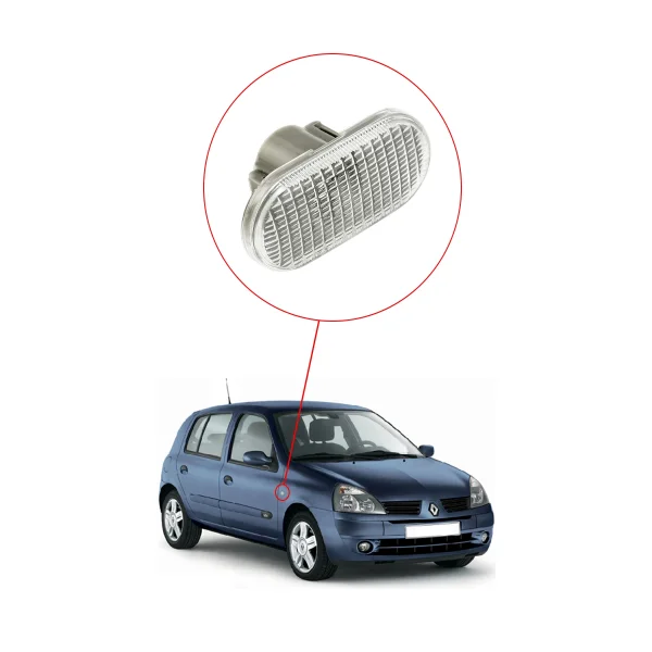 Renault Clio 2 Çamurluk Sinyali Beyaz - 8200394531