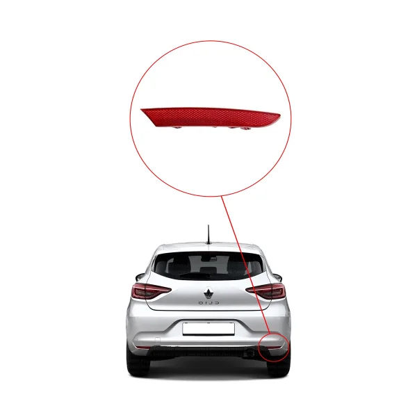 Renault Clio 5 Arka Tampon Reflektörü - SAĞ - 265602442R