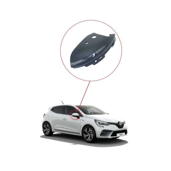 Renault Clio 5 Dış Dikiz Ayna Sinyali Kapaklı Ledli Hatchback - SAĞ - 963053618R