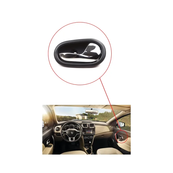 Renault Clio, Renault Symbol, Dacia Sandero Kapı İç Açma Kolu Krom - SAĞ - 826724918R