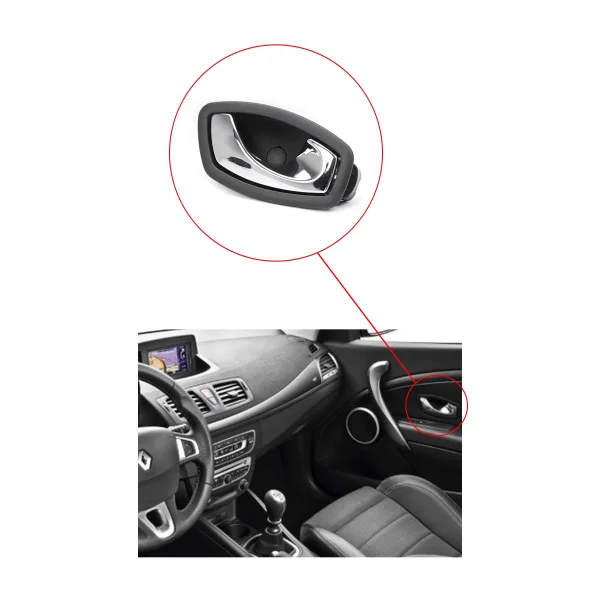 Renault Fluence, Clio 4 Kapı İç Açma Kolu Krom - SAĞ - 826720001R