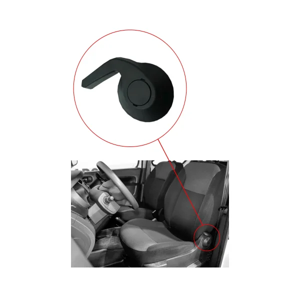 Renault Kangoo 3 Ön Koltuk Yatırma Kolu Siyah - SOL - 7701209971