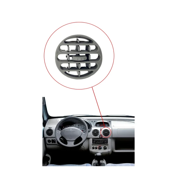Renault Kangoo Orta Havalandırma Izgarası Difizörü Gri - 7701062620