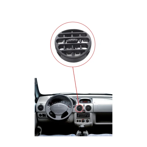Renault Kangoo Orta Havalandırma Izgarası Difizörü Siyah - 7701045856