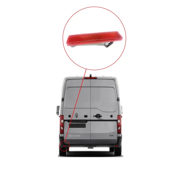 Renault Master 2, Trafic 2 Arka Tampon Reflektörü - 7700353184