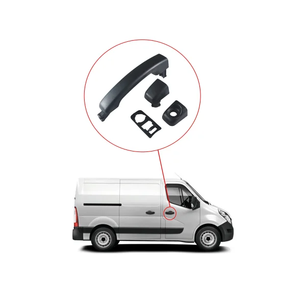 Renault Master 3 Bagaj Kapak Açma Kolu Takımı - 806075963R