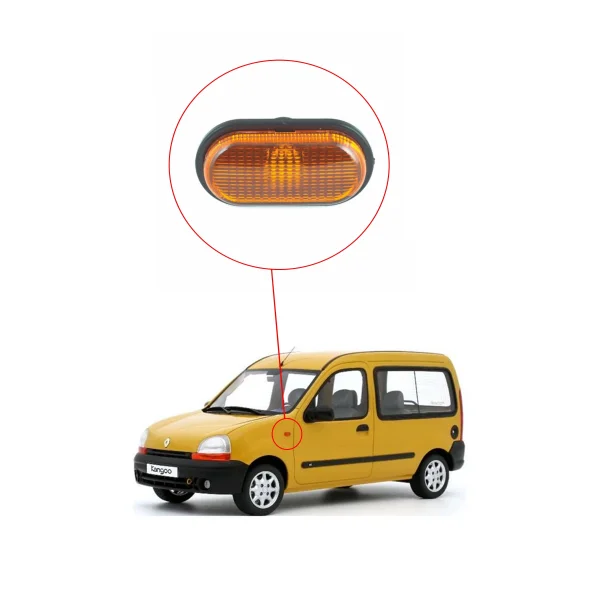 Renault Master, Kangoo 1, Clio 2 Çamurluk Sinyal Lambası Eski Model Sarı - 7700822136
