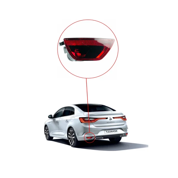 Renault Megane 3 Arka Tampon Reflektörü Sis Farı - SOL - 265850009R