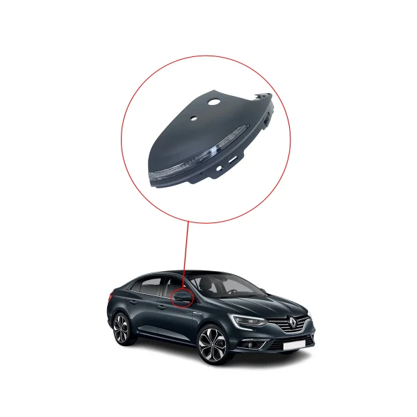 Renault Megane 4 Dış Dikiz Ayna Sinyali Kapaklı Ledli Hatchback - SAĞ - 963053102R