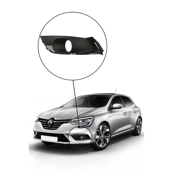 Renault Megane 4-IV Sis Far Kapağı, Çerçevesi, Sisli, Sedan Model -SOL- 261528419R