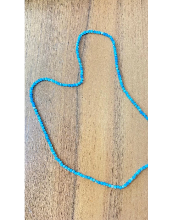 A Kalite Kesme Doğal Apatit Taşı Bileklik 3mm