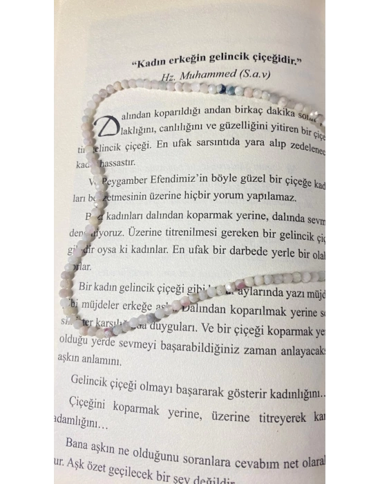 A Kalite Kesme Doğal Morganit Taşı Kolye 3mm