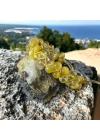 ÇİFT SIRA MAKROME ÖRME SİTRİN KAPLANGÖZÜ BİLEKLİK 8MM