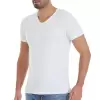 Yıldız Modal V Yaka T-Shirt Beyaz
