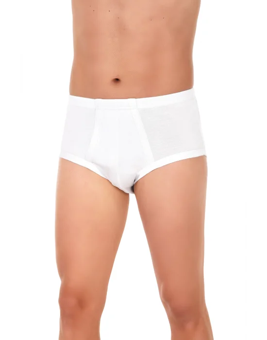 Yıldız Ribana Bantlı Slip Beyaz