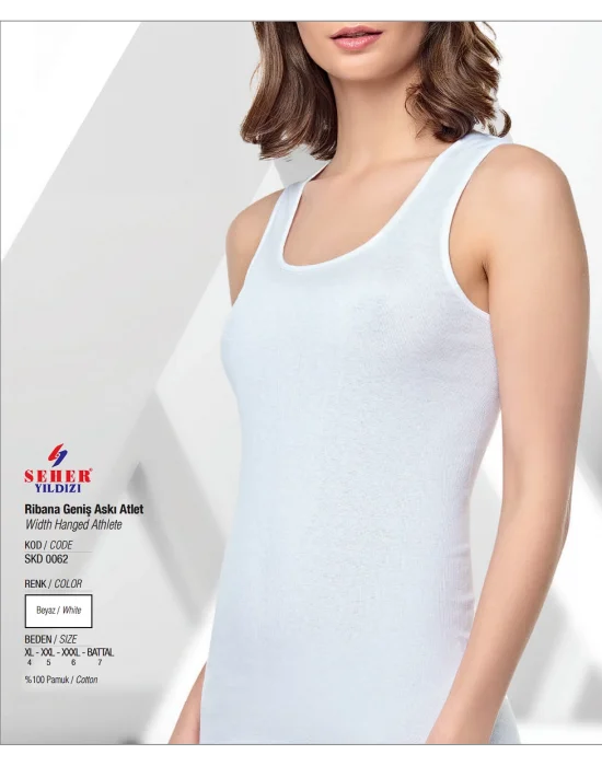 Seher Bayan Ribana Geniş Askılı Atlet