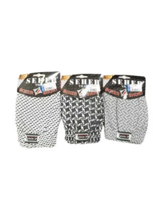 Seher Erkek Desenli Boxer