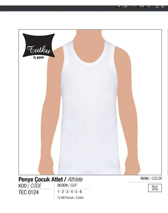 Tutku Çocuk Penye Atlet