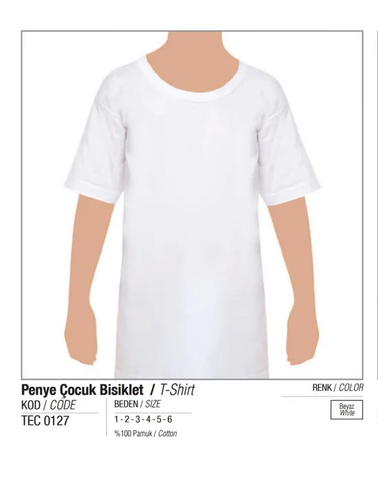 Tutku Çocuk Penye Bisiklet Yaka Atlet