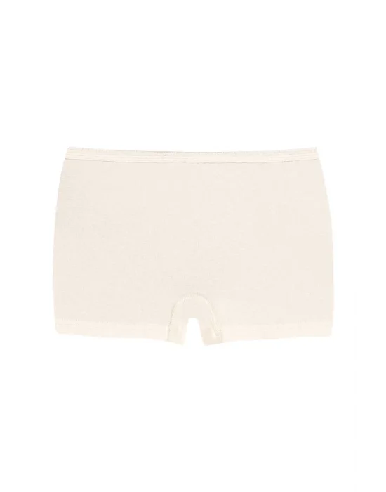 Yıldız Likralı Bayan Boxer Ekru