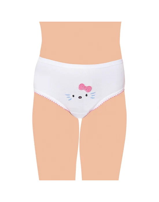 Tutku Kız Papyon Nakışlı Bato