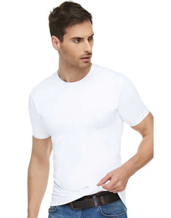 Elit Erkek Elastan Sıfır Yaka Atlet