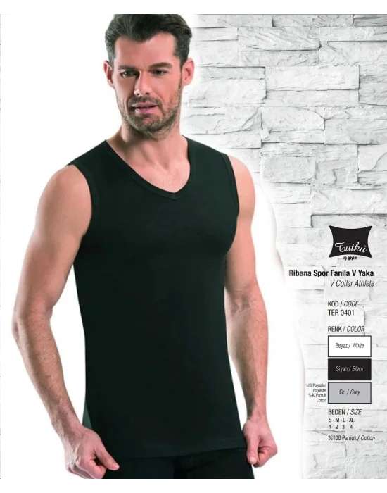 Tutku Erkek V Yaka Spor Fanila