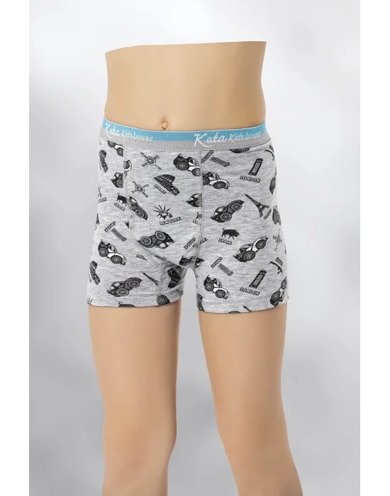 Kota Baskılı Çocuk Boxer