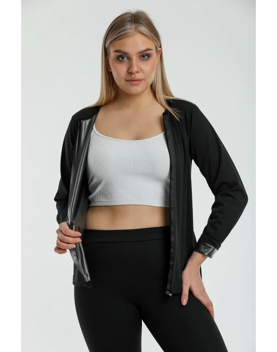 Wakor Sauna Fermuarlı Uzun Kol W4414