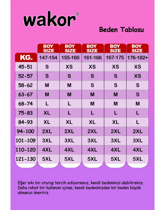 WAKOR TOPARLAYICI KÜLOT KORSE W4438