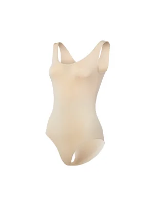 Yıldız Likralı Geniş Askılı Çıtçıtlı Badi Ten