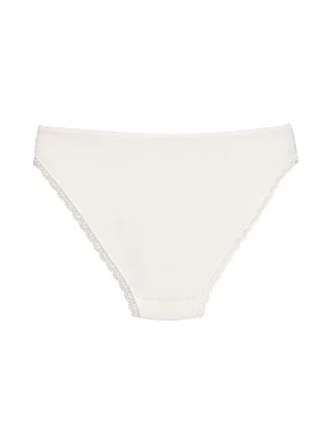 Yıldız Likralı Dantelli Bato Ekru