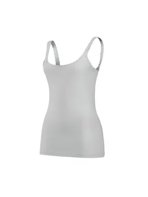 Yıldız Likralı Askıları İnce Dantelli Atlet Ekru