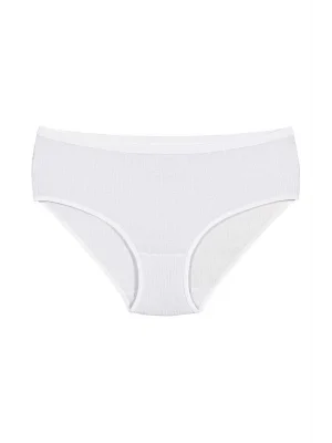 Yıldız Ribana Çizgili Biyeli Bato Beyaz