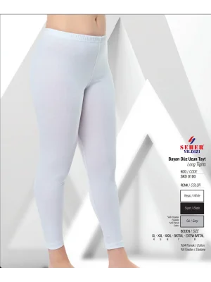 Seher Bayan Düz Uzun Tayt