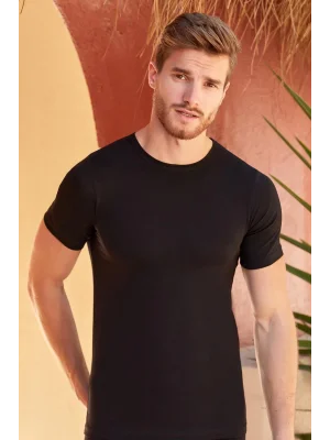 BERRAK 1024 LİKRALI KISA KOL ERKEK BİSİKLET YAKA ATLET (RESİMLİ PAKET)