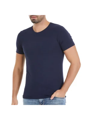 Yıldız Modal O Yaka T-Shirt Lacivert