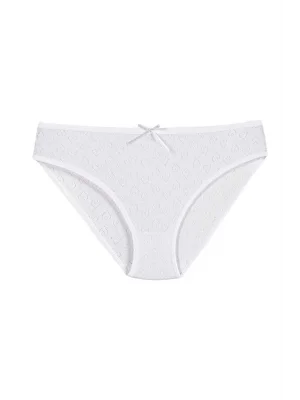 Yıldız Ribana Kalpli Bikini Beyaz