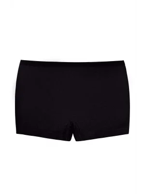 Yıldız Likralı Bayan Boxer Siyah