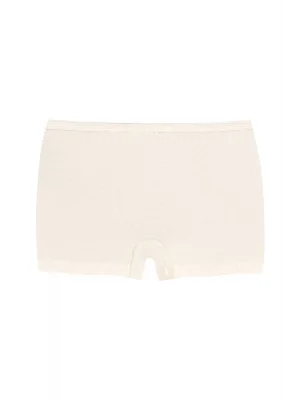 Yıldız Likralı Bayan Boxer Ekru