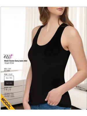 Elit Bayan Modal Elastan Geniş Askılı Atlet