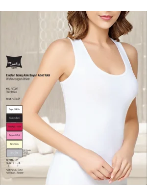 Tutku Bayan Elastan Geniş Askı Atlet